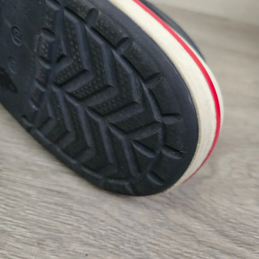 Crocs Navy Blue Bayaband Clogs Size 12 Casual Sporty Logo Clog Sporty